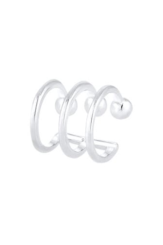 ELLI Ohrringe Ear Cuffs 3er Ohrklemme Kugel Trend 925er Silber Silber