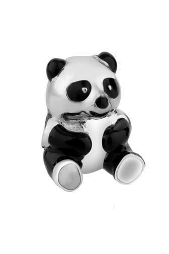 NENALINA Charm Anhänger Panda Bär Bead Emaille 925 Silber
