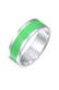 Ring Herren Bandring Emaille Casual 925 Silber Grün