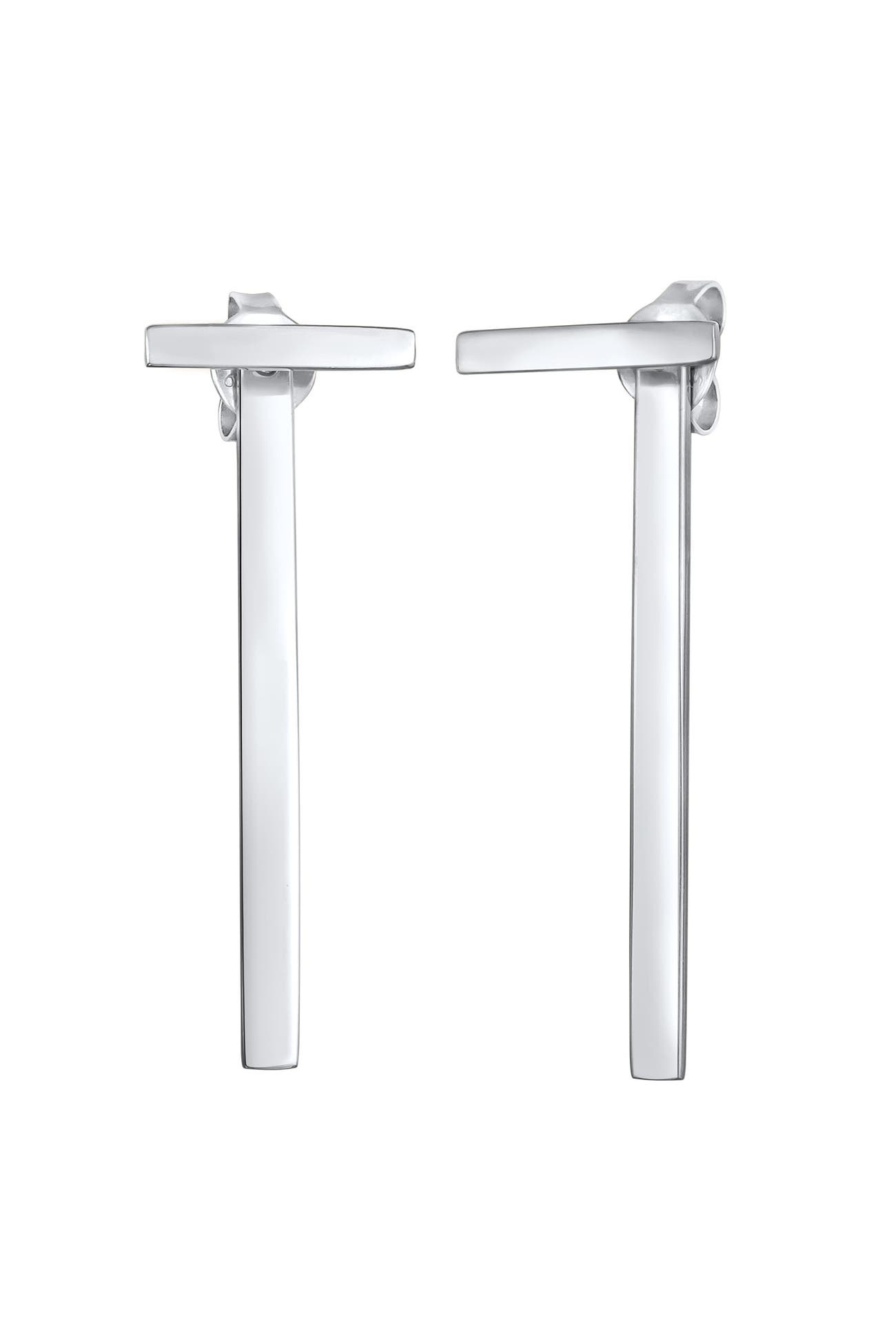 ELLI Ohrringe Basic Hänger Geo Stab Look 925 Silber Silber, Bild 1