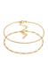 Armband Armkettchen-Set Figaro Rund Basic 925 Silber Gold