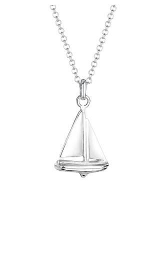 ELLI Kette Erbskette Segelboot Anhänger Maritim 925 Silber Silber
