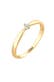 Ring Verlobungsring Diamant Brillantschliff (0.03 ct) 585 Gelbgold Gold