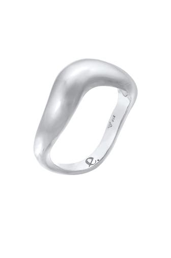 ELLI PREMIUM Ring Organic Wellen Trend 925 Silber