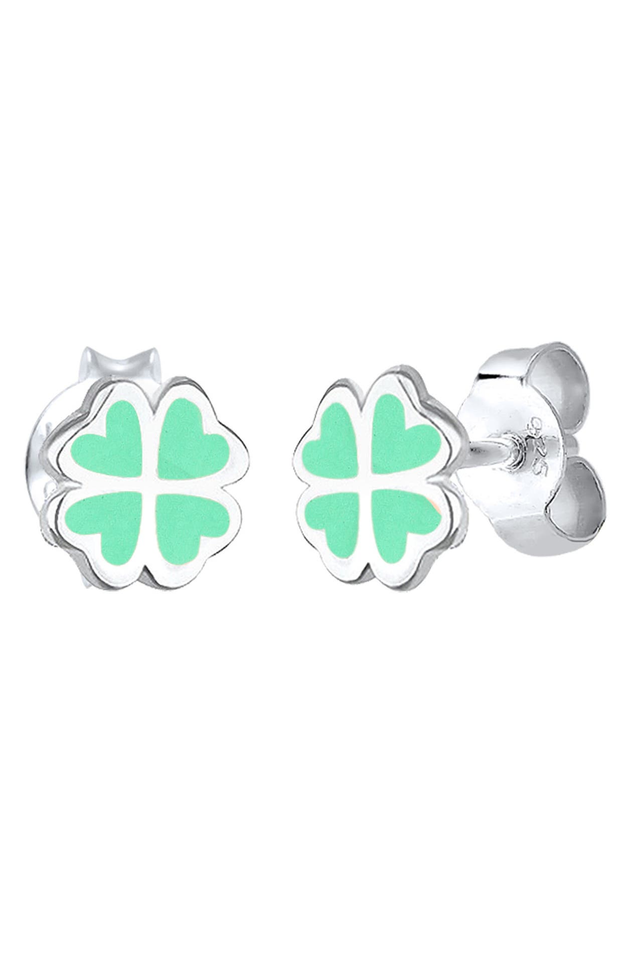 ELLI Ohrringe Ohrstecker Kinder Kleeblatt 925 Sterling Silber, Bild 1