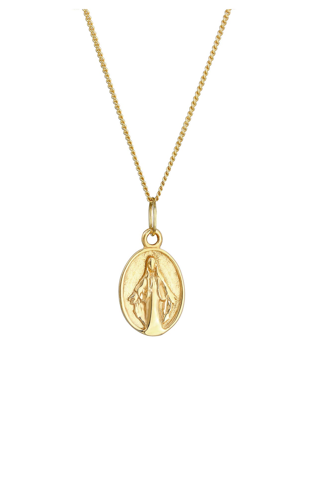 ELLI PREMIUM Kette Marienbild 375 Gelbgold Gold, Bild 1