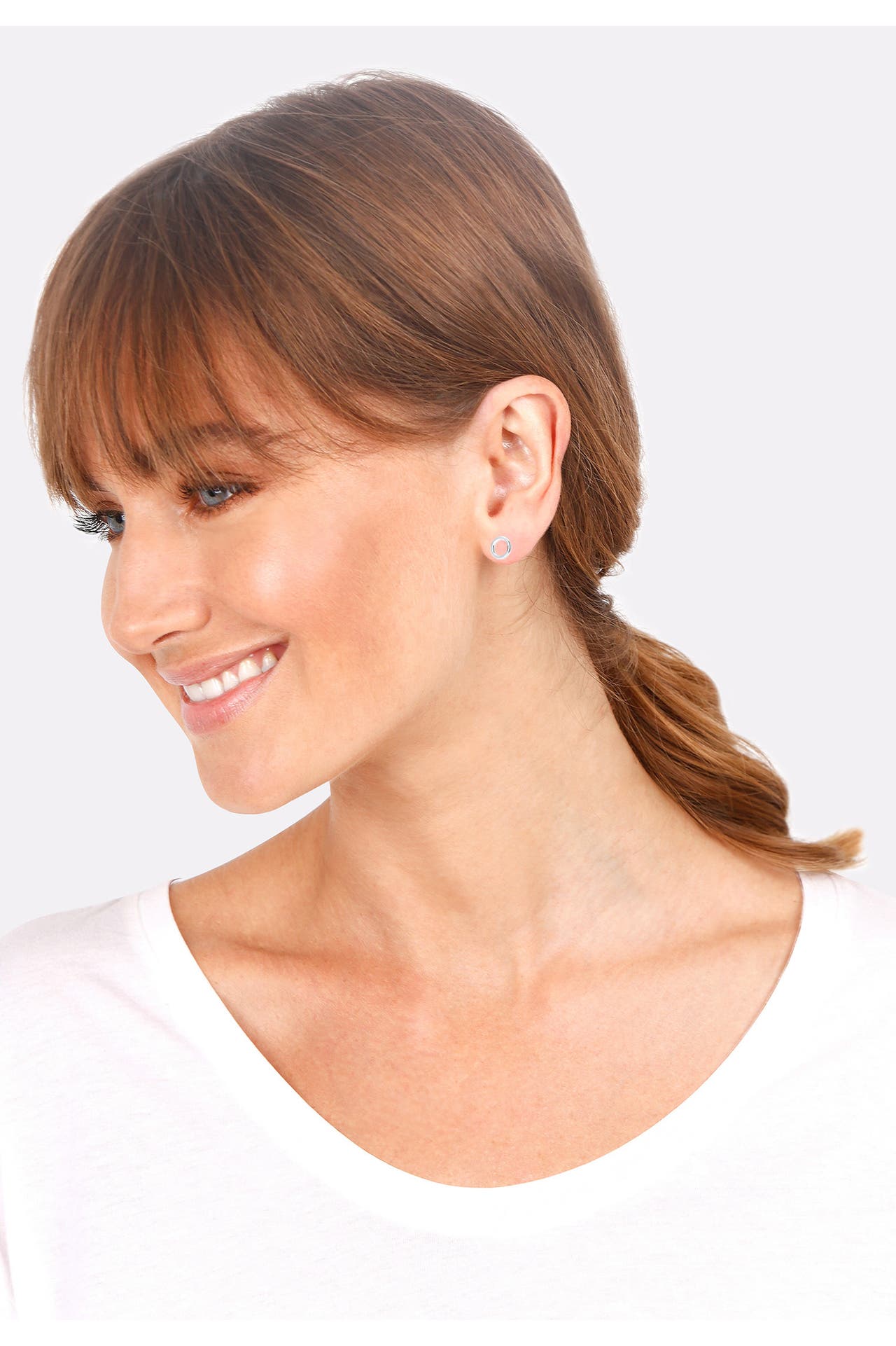 ELLI Ohrringe Basic Kreis Geo Minimal Filigran 925 Silber Silber, Bild 1