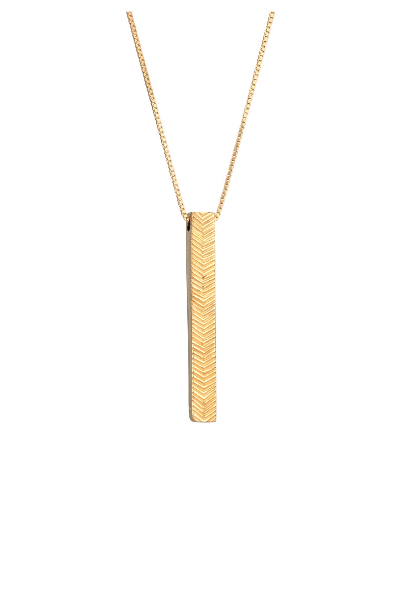 KUZZOI Kette Herren Panzerkette Stab Barren 925 Silber Gold, Bild 1