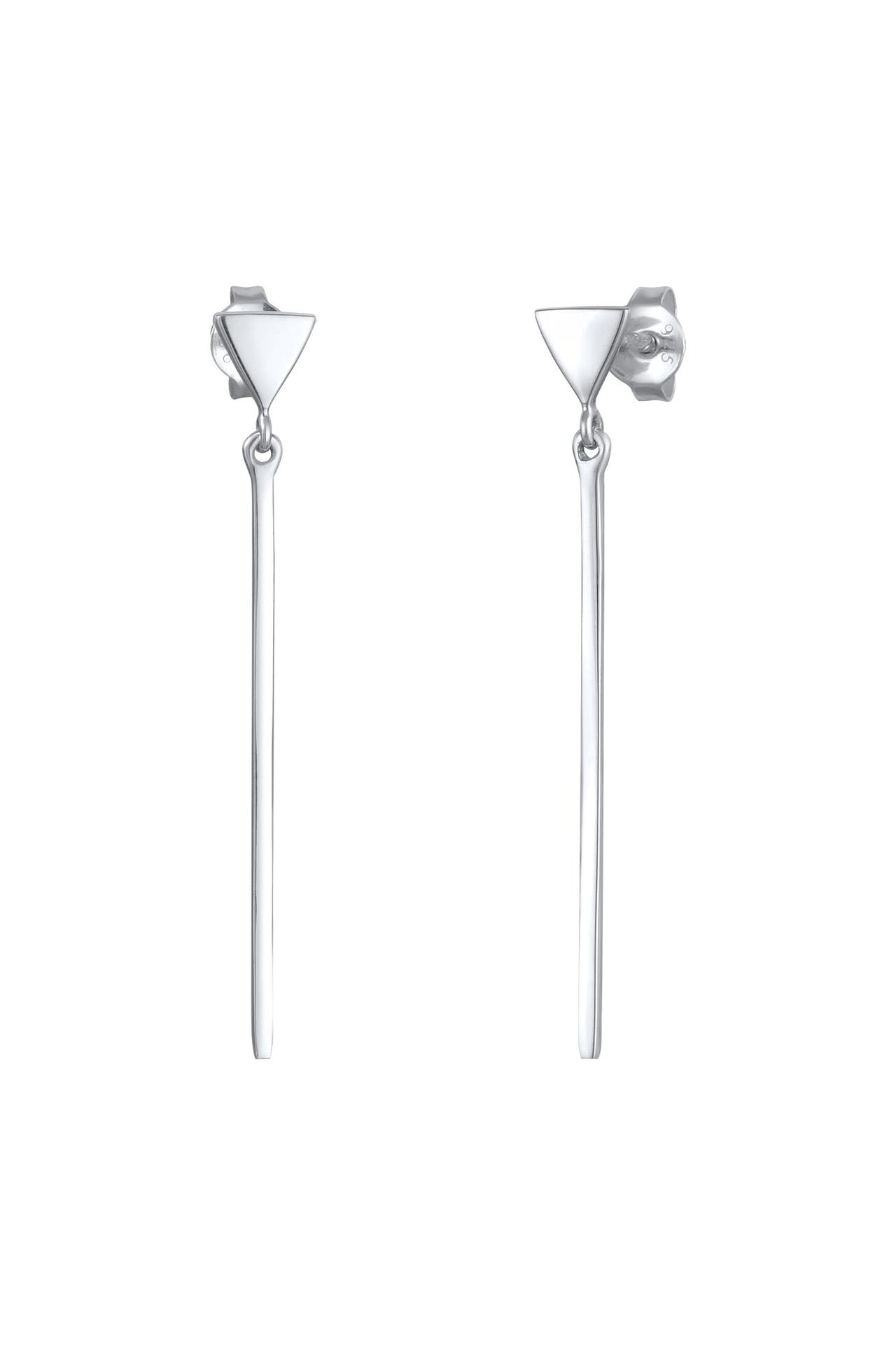 ELLI Ohrringe Ohrhänger Dreieck Stab 925 Silber Silber, Bild 1