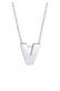 Kette Buchstabe V Initialen 925 Sterling Silber Silber