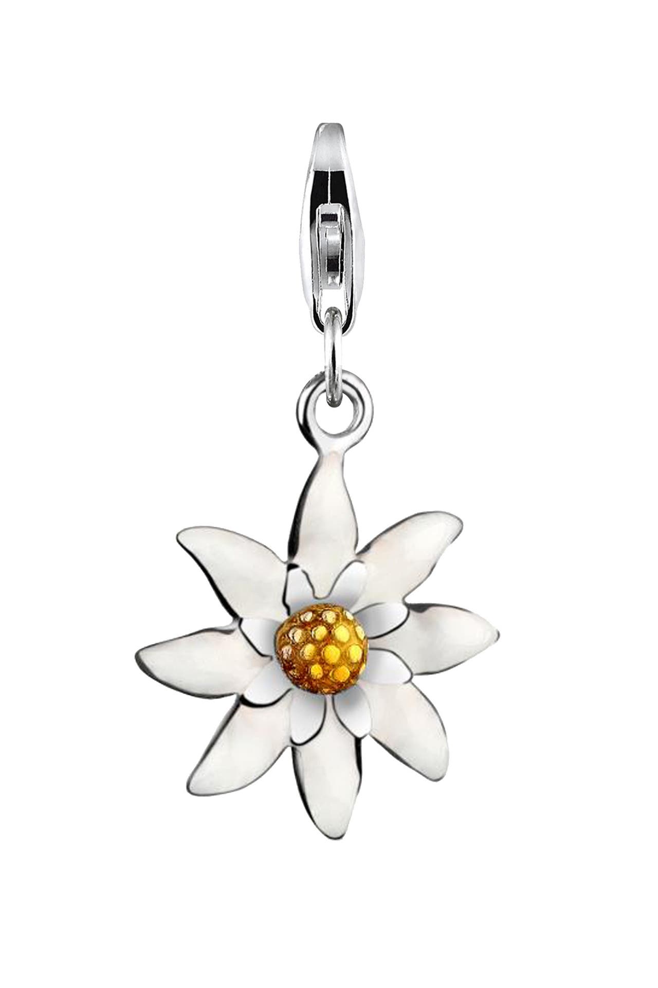 NENALINA Charm Edelweiß Anhänger Tracht  925 Silber, Bild 1