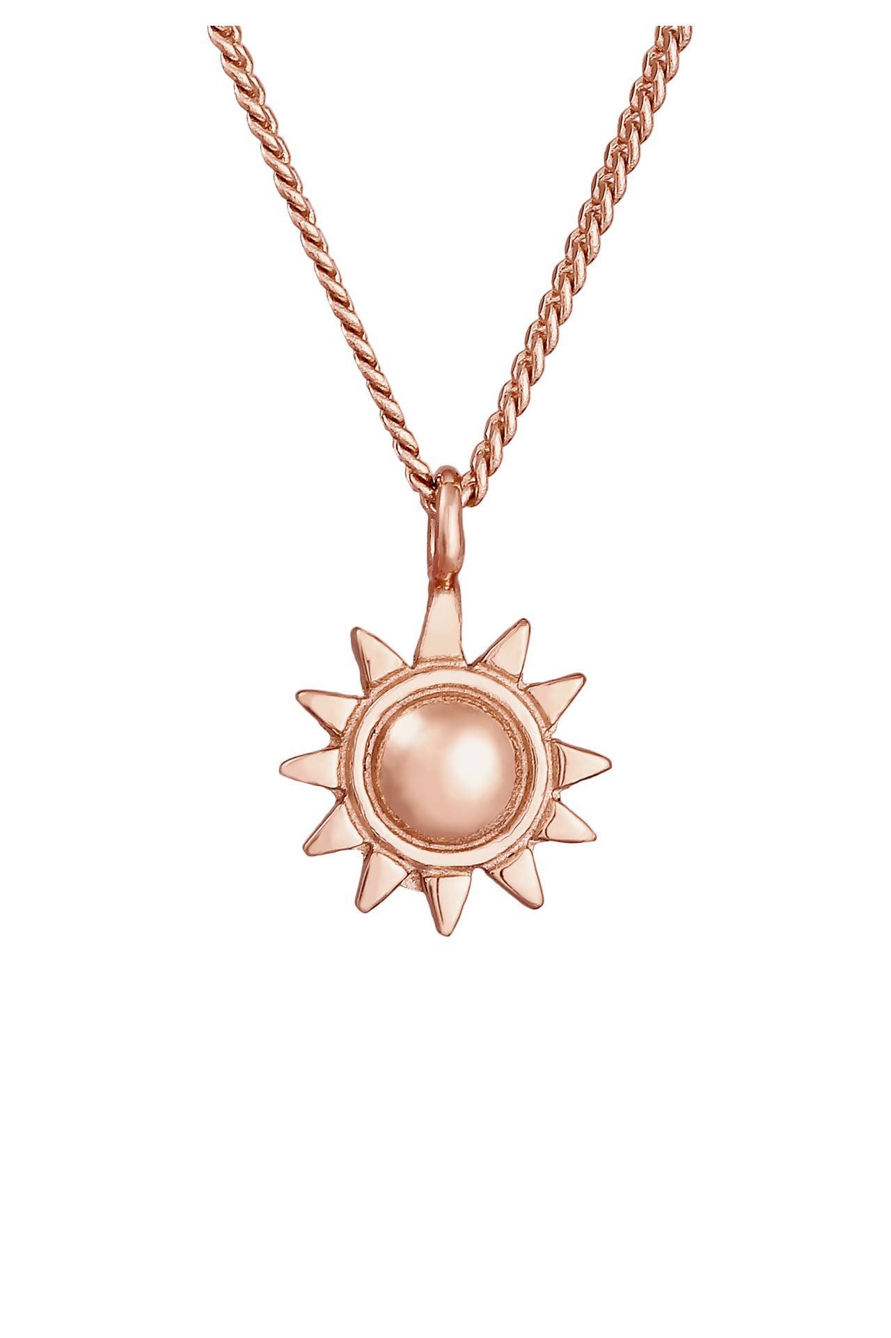 ELLI Kette Sonne Strahlend 925 Silber Rosegold, Bild 1