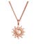 Kette Sonne Strahlend 925 Silber Rosegold