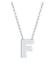 Kette Buchstabe F Initialen 925 Sterling Silber Silber