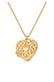 Kette Herz Medaillon Ornament 925 Silber Gold