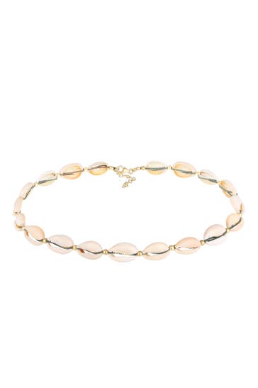 ELLI Kette Choker Kauri Muscheln Beach 925 Silber vergoldet Gold