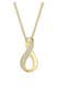 Kette Infinity Diamant Weiß Brillantschliff (0.04ct) 375 Gelbgold Gold