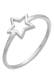 Ring Trendsymbol Stern 925er Sterling Silber