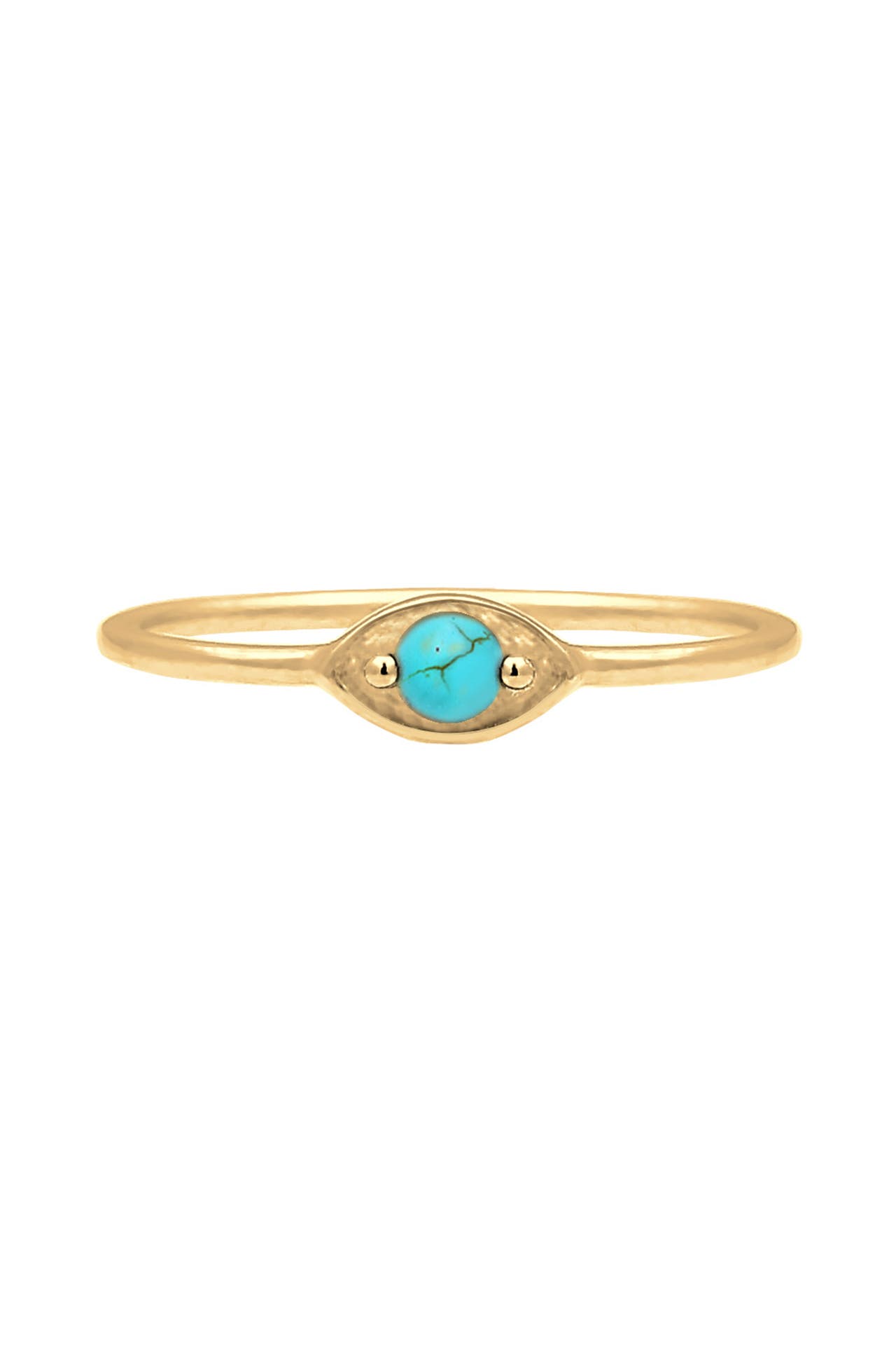 ELLI Ring Evil Eye Talisman Symbol mit Türkis 925 Silber Gold, Bild 1