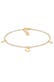 Armband Halbmond Sterne Astro 925 Sterling Silber Gold