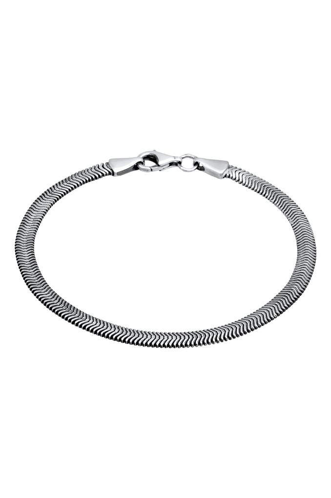 KUZZOI Flach | online Elegant Schlangenkette 925 - kaufen Outletcity günstig » Silber Fischgräte Armband
