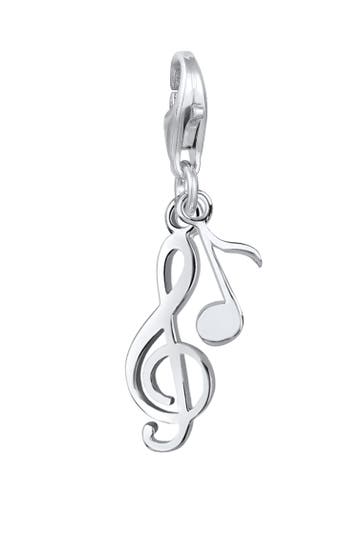 ELLI Charm Notenschlüssel Note Musik Melodie 925 Silber