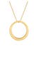 Kette Kreis Rund Geo Anhänger 925 Silber Gold