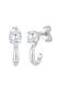 Ohrringe Creolen Zirkonia 925 Silber Silber
