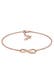 Armband Infinity/Unendlichkeit mit Zirkonia 925 Silber Rosegold
