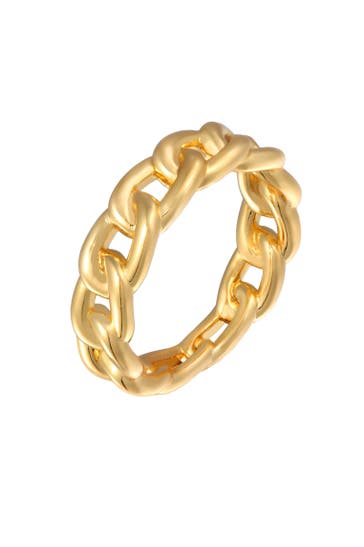 ELLI Ring Gliederring Bandring Goldfarben für Damen Gold