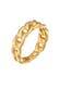 Ring Gliederring Bandring Goldfarben für Damen Gold