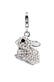 Charm Anhänger Hase 925 Silber, mit Kristallen von Swarovski®