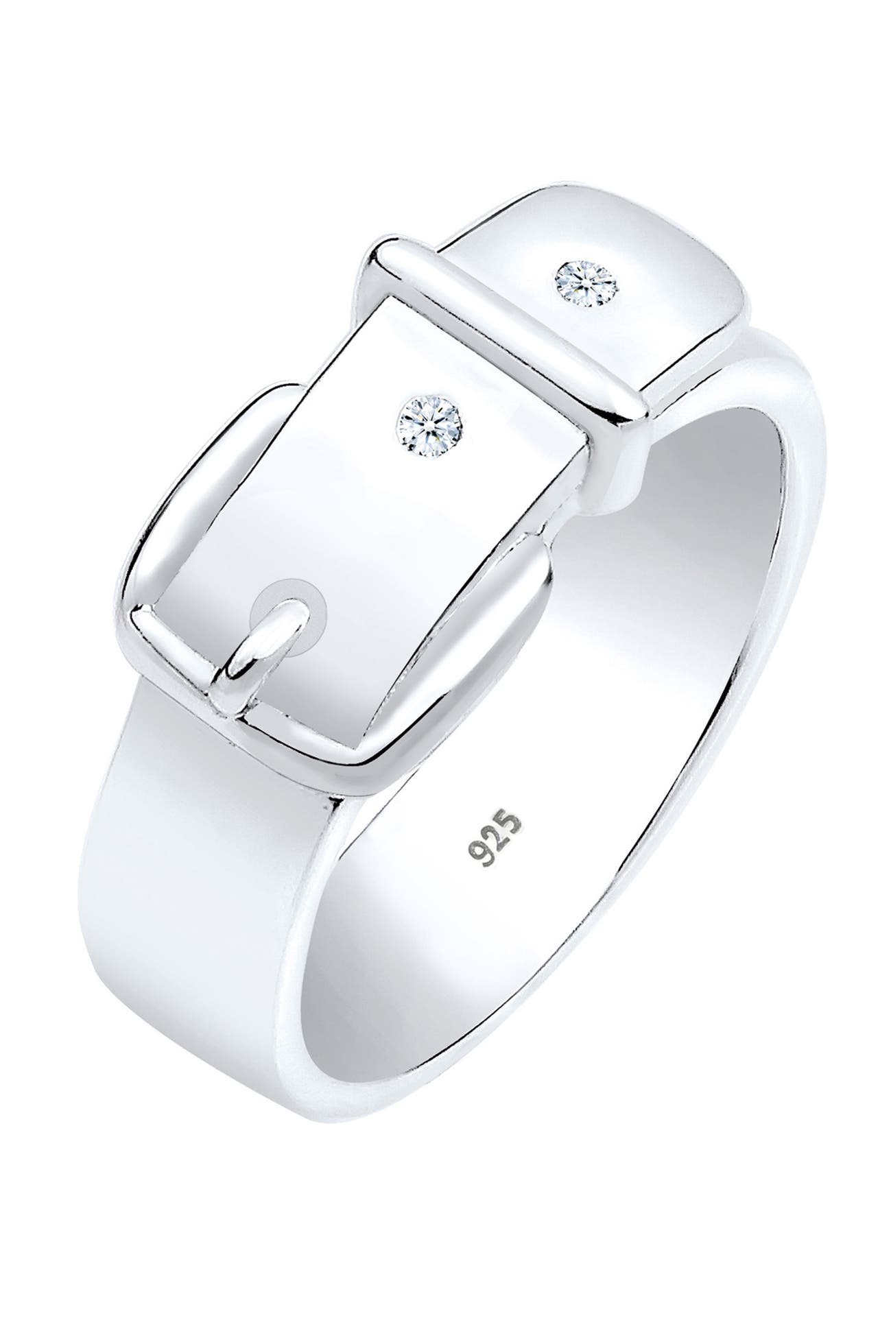 ELLI DIAMONDS Ring Gürtel Diamant Weiß Brillantschliff (0.03 ct) 925 Sterling Silber Weiß, Bild 1