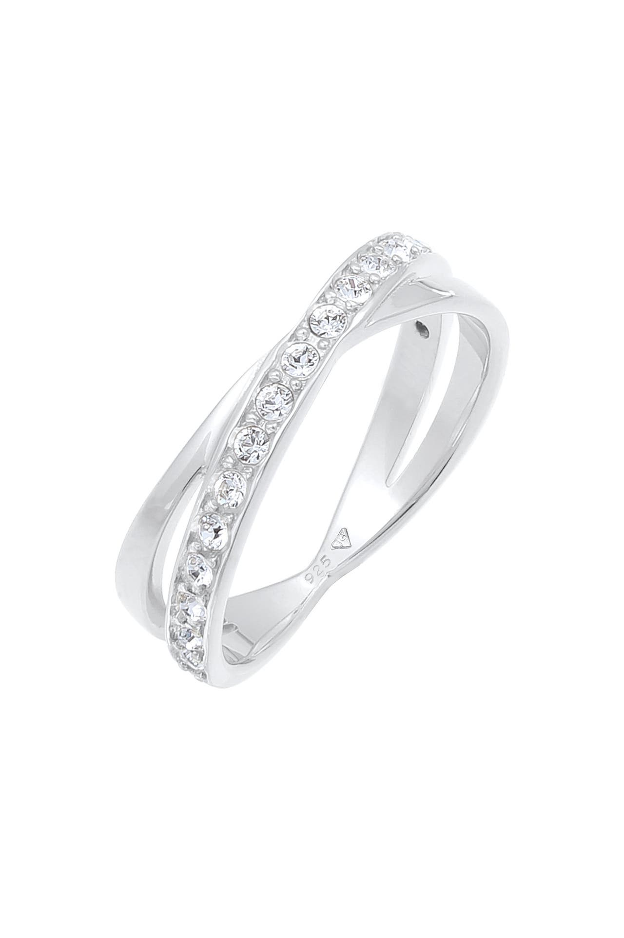 ELLI Ring Edel 925 Silber, mit Kristallen von Swarovski® Silber, Bild 1