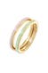 Ring Bandring Basic Emaille 2er Set 925 Silber Gold