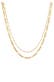 Kette Figaro Layer Kette Basic 925 Silber Gold