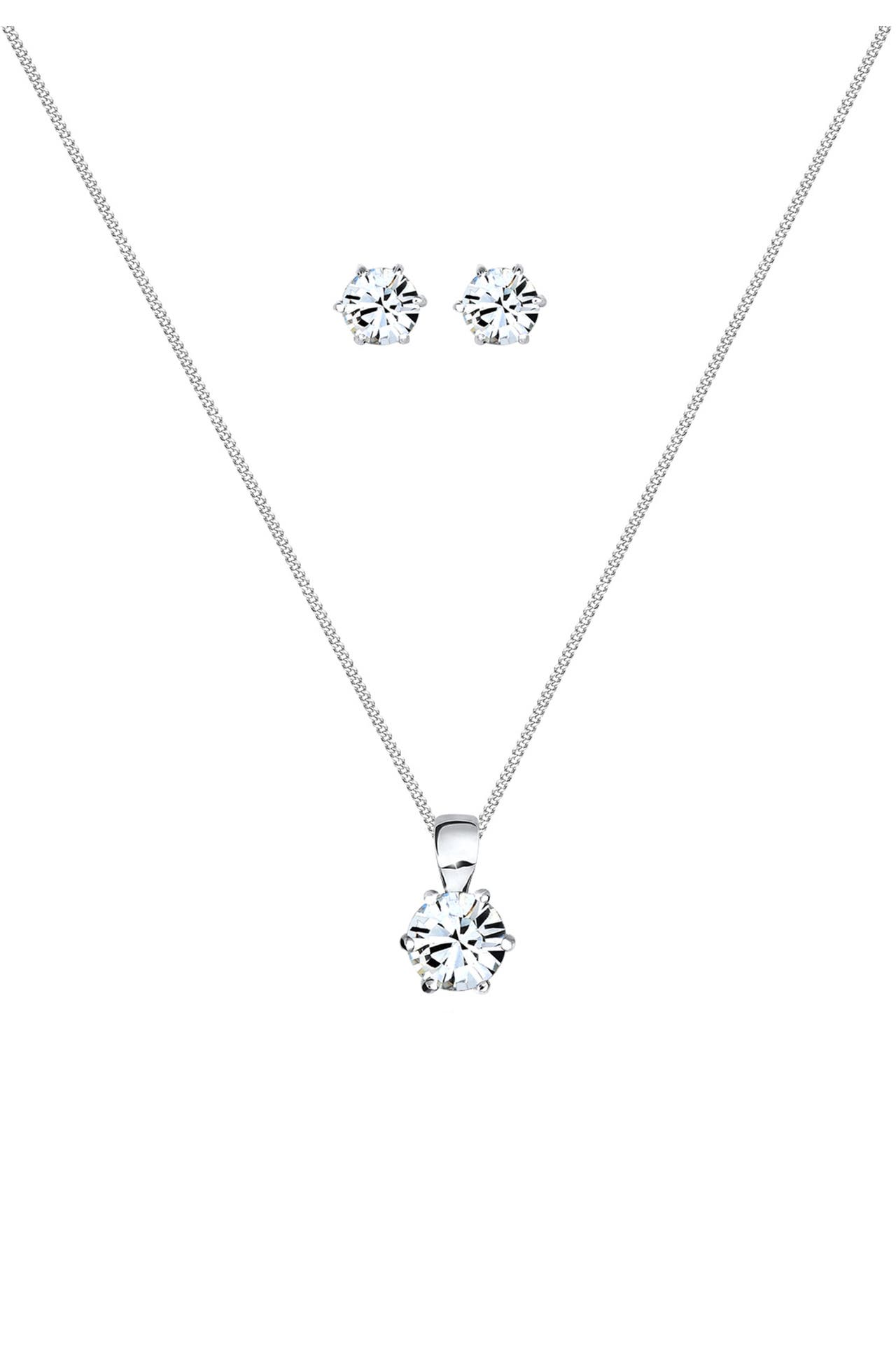 ELLI Schmuckset Basic mit Kristall rund, Bild 1