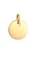 Anhänger Plättchen Coin Gravur Platte 585 Gelbgold