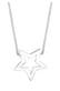 Kette Stern 925 Sterling Silber Silber