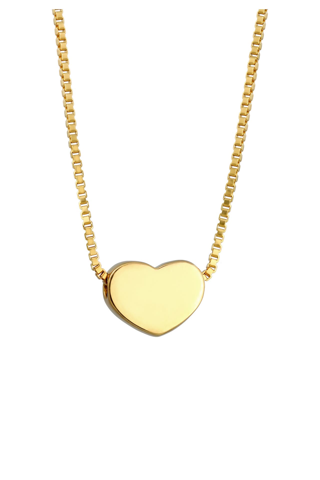 ELLI Kette Anhänger Herz Schlicht Liebe Venezianer 925 Silber Gold, Bild 1
