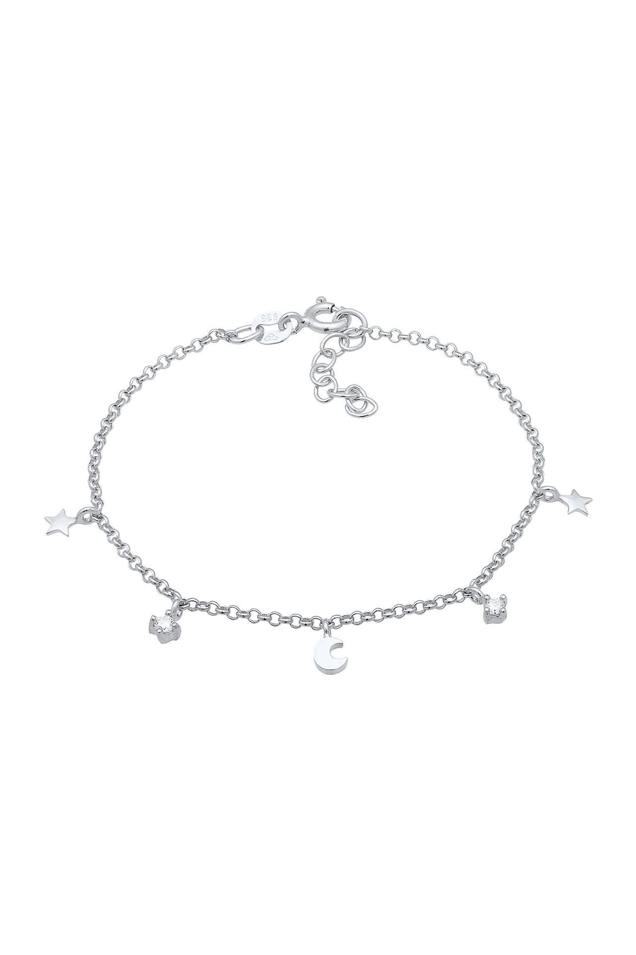 ELLI Armband Kinder Stern Mond Zirkonia 925 Silber, Bild 1