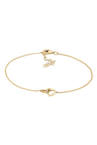 ELLI Armband Herz Verschlungen Lovely Symbol 925 Silber Gold