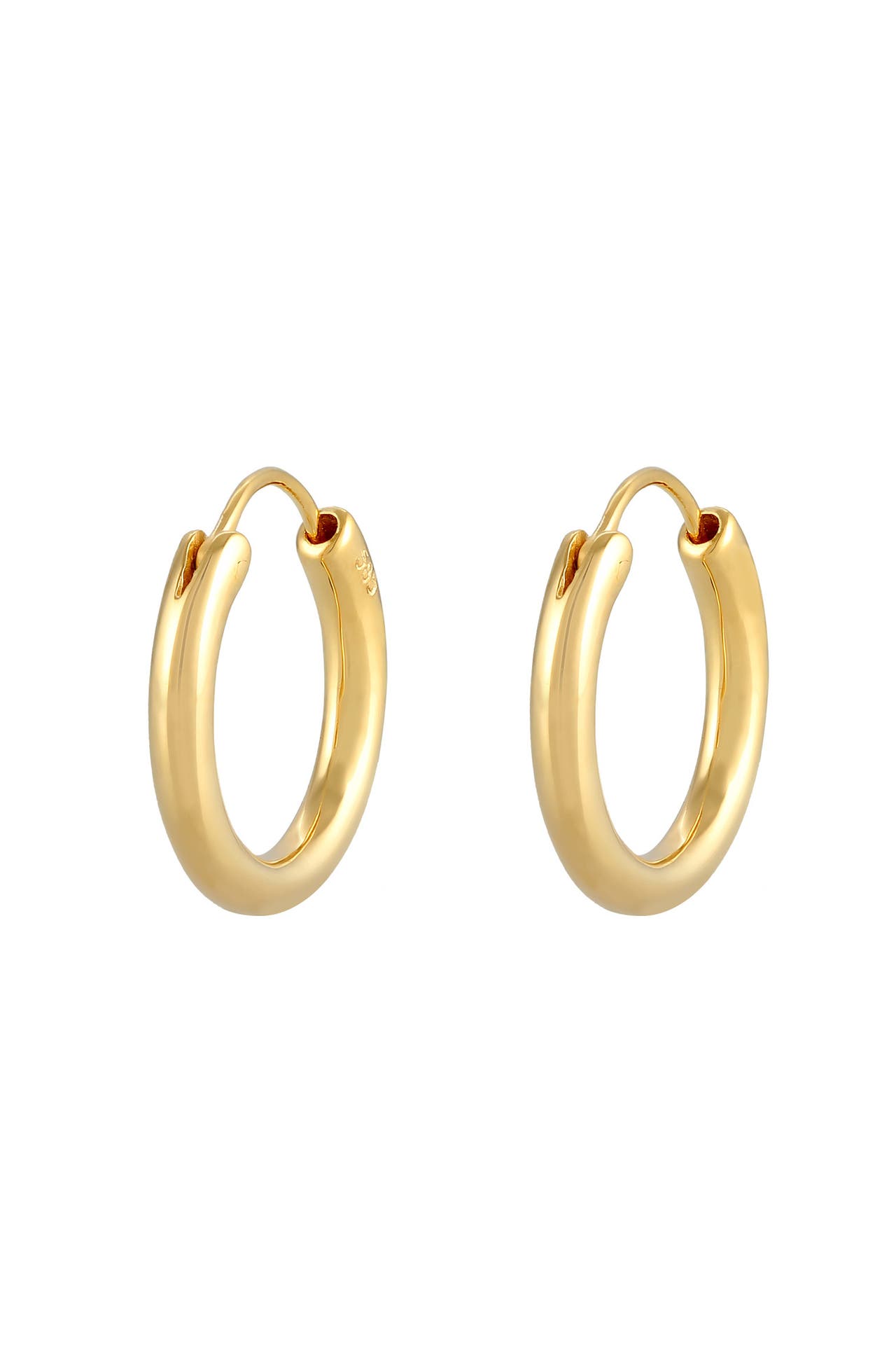 ELLI PREMIUM Ohrringe Creole Klassik 585 Gelbgold Gold, Bild 1