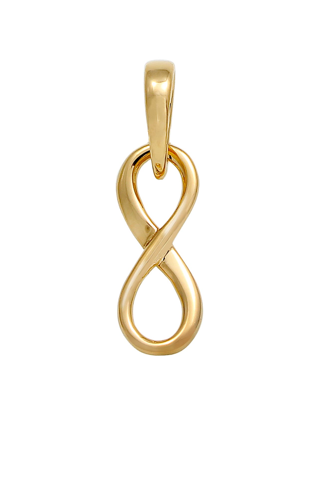 ELLI PREMIUM Anhänger Infinity Unendlichkeits-Symbol Edel 585 Gelbgold, Bild 1
