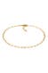 Fusskettchen Glieder Oval Basic Chain Optik 925 Silber Gold