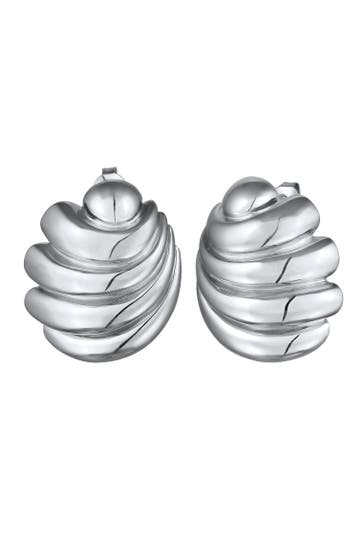 ELLI PREMIUM Ohrringe Muschel 925 Sterling Silber vergoldet Silber