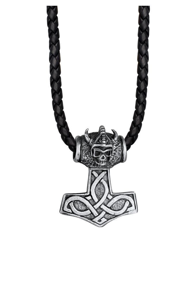 Keltischer - Silber online Hammer Knoten Halskette 925 Lederkette Outletcity günstig kaufen KUZZOI » |