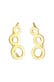 Ohrringe Ear Climber Rund Kreis Look 925 Silber Gold