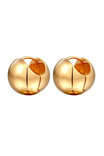 ELLI PREMIUM Ohrringe Creolen Klein 925 Sterling Silber Creolen Gold