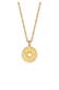 Kette Sonne Antik Coin Rund Kordelkette 925er Silber Gold
